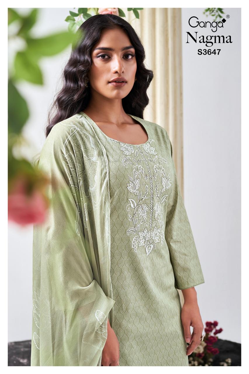 Ganga Nagma 3647 catalog salwar kameez wholesaler in surat
