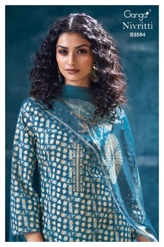 Ganga Nivritti 3584 catalog salwar kameez india wholesale