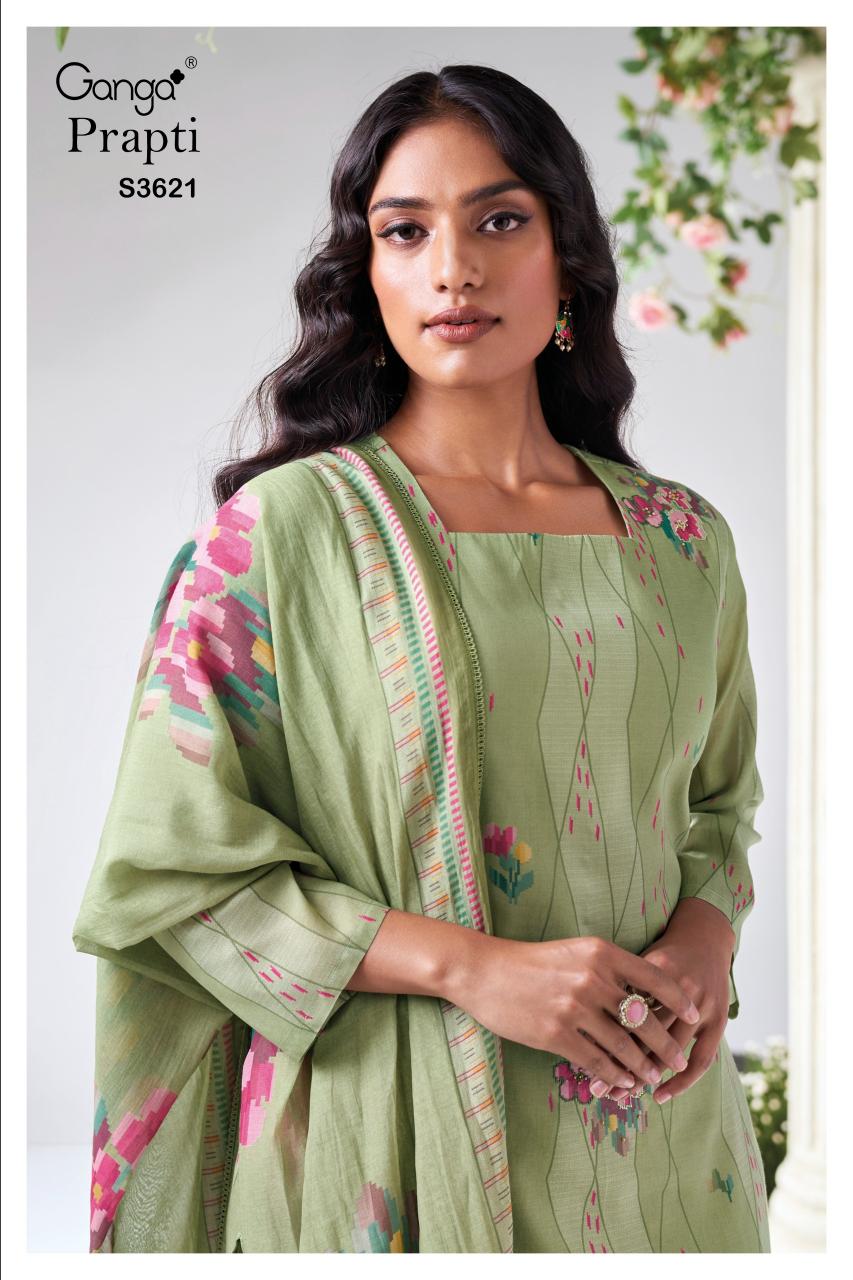 Ganga Prapti 3621 catalog salwar kameez wholesale surat