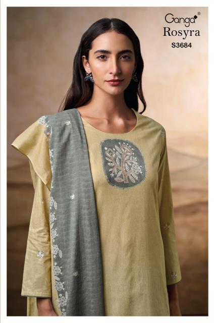 Ganga Rosyra 3684 catalog wholesale salwar kameez 