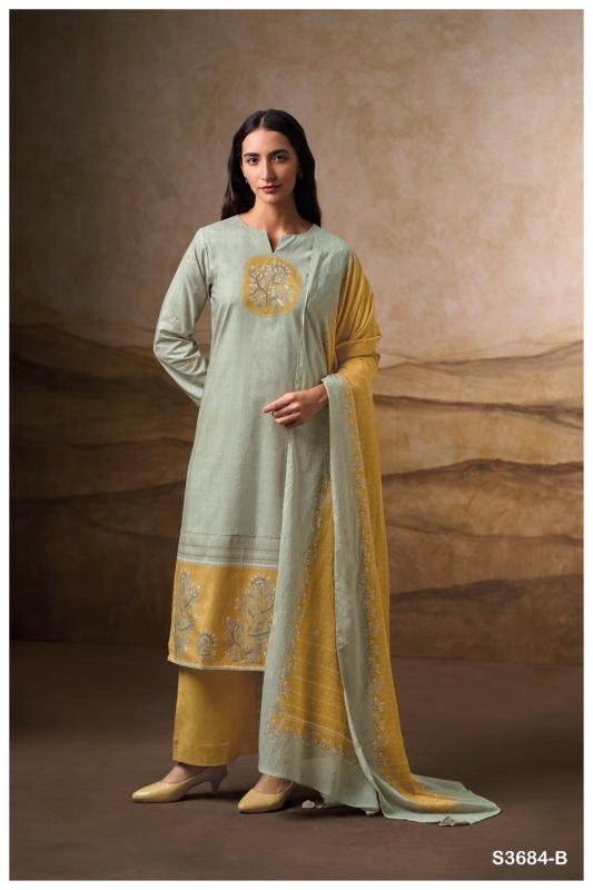 Ganga Rosyra 3684 catalog wholesale salwar kameez 