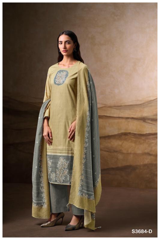 Ganga Rosyra 3684 catalog wholesale salwar kameez 