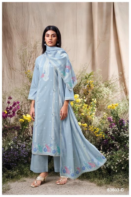 Ganga Rupreet 3603 catalog wholesale suppliers of salwar kameez in surat gujarat
