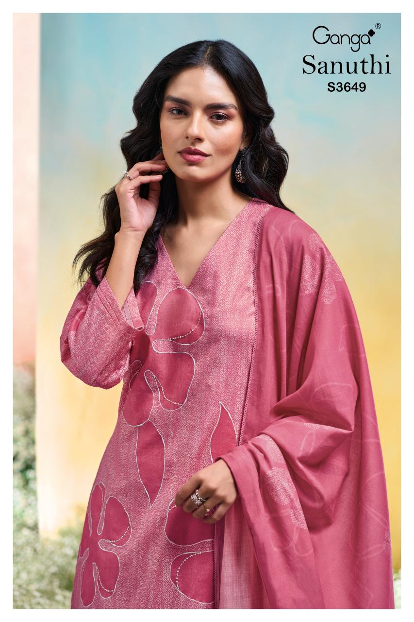 Ganga Sanuthi 3649 catalog salwar kameez wholesaler in surat