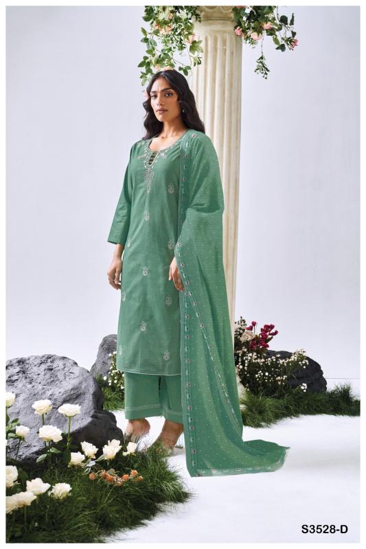 Ganga Shreshti 3528 catalog salwar kameez wholesale market in mumbai