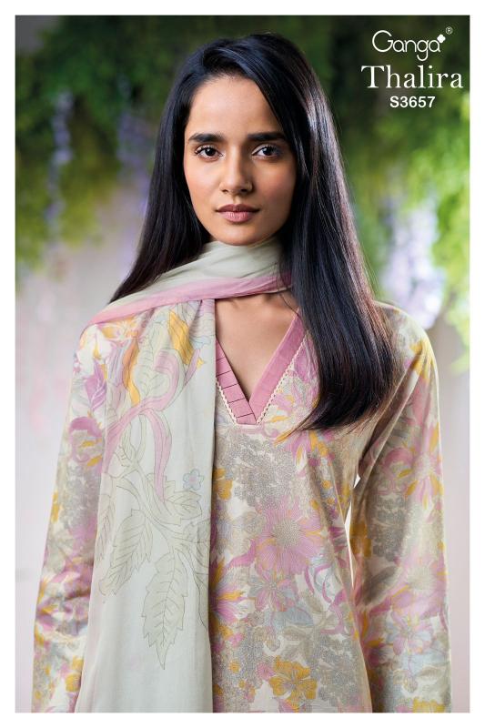 Ganga Thalira 3657 catalog wholesale clothing salwar kameez