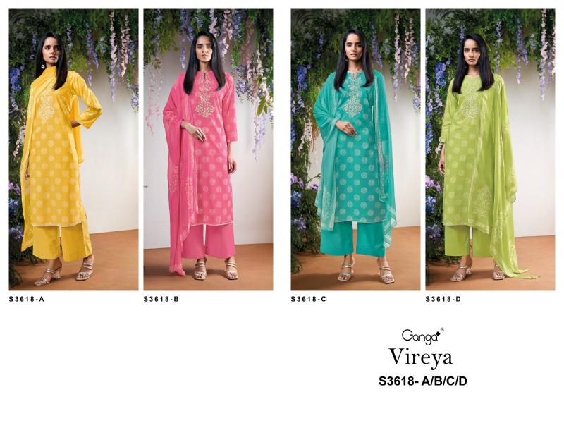 Ganga Vireya 3618 catalog salwar kameez manufacturers in surat