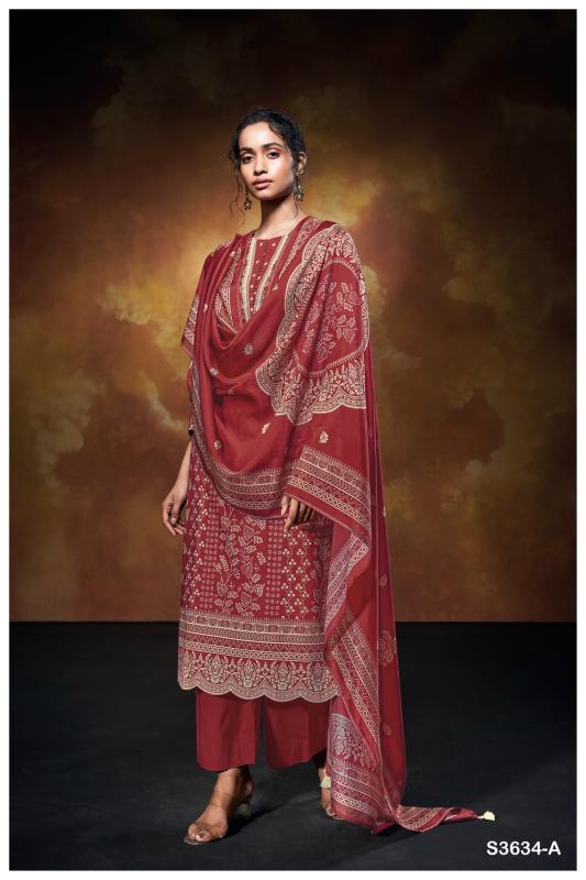 Ganga Xara 3634 catalog online salwar kameez surat