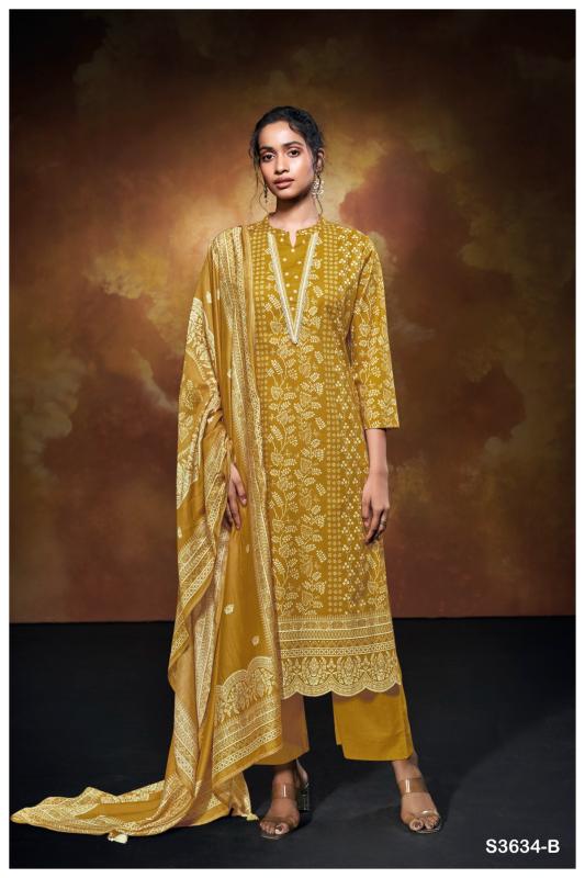 Ganga Xara 3634 catalog online salwar kameez surat