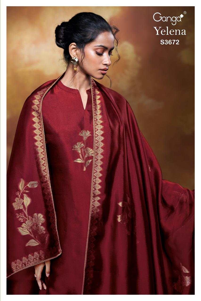 Ganga Yelena 3672 catalog salwar kameez factories in surat