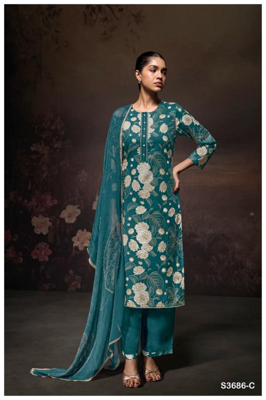 Ganga Yugriti 3686 catalog salwar kameez wholesale ahmedabad