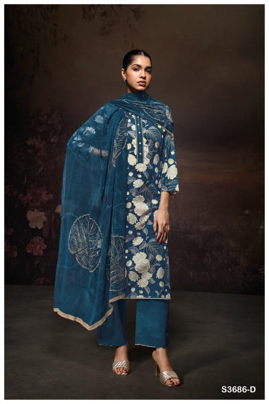 Ganga Yugriti 3686 catalog salwar kameez wholesale ahmedabad