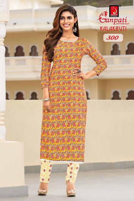 Ganpati Kalakruti Vol-1 – Straight Kurtis - Wholesale Catalog