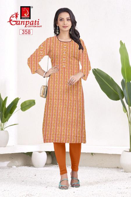 Ganpati Kalakruti Vol-1 – Straight Kurtis - Wholesale Catalog
