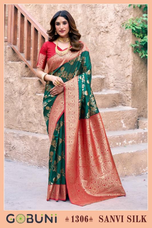 Gobuni Sanvi Silk catalog surat silk sarees online shopping