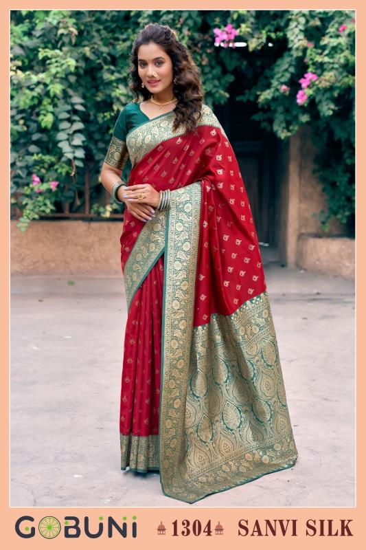 Gobuni Sanvi Silk catalog surat silk sarees online shopping