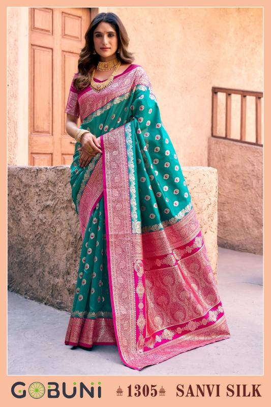 Gobuni Sanvi Silk catalog surat silk sarees online shopping