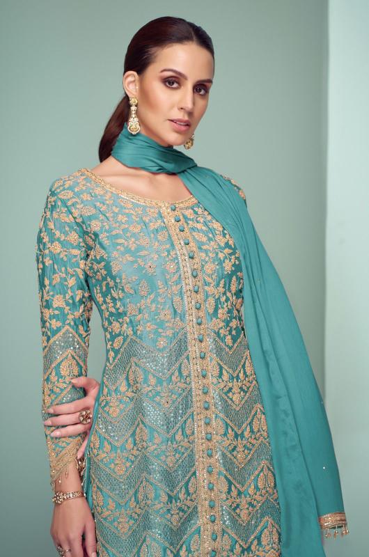 Gulkayra Crown Platinum catalog Chinon designer salwar kameez wholesale online