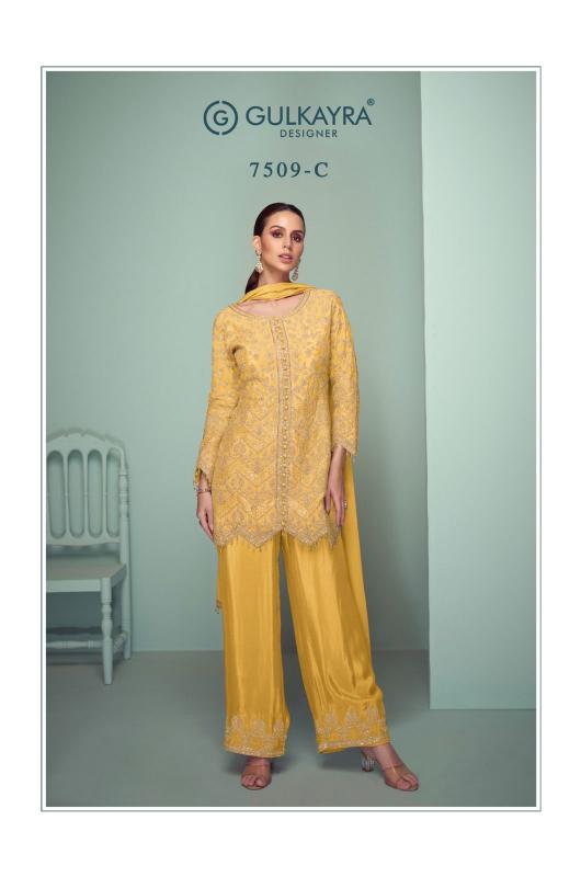 Gulkayra Crown Platinum catalog Chinon designer salwar kameez wholesale online