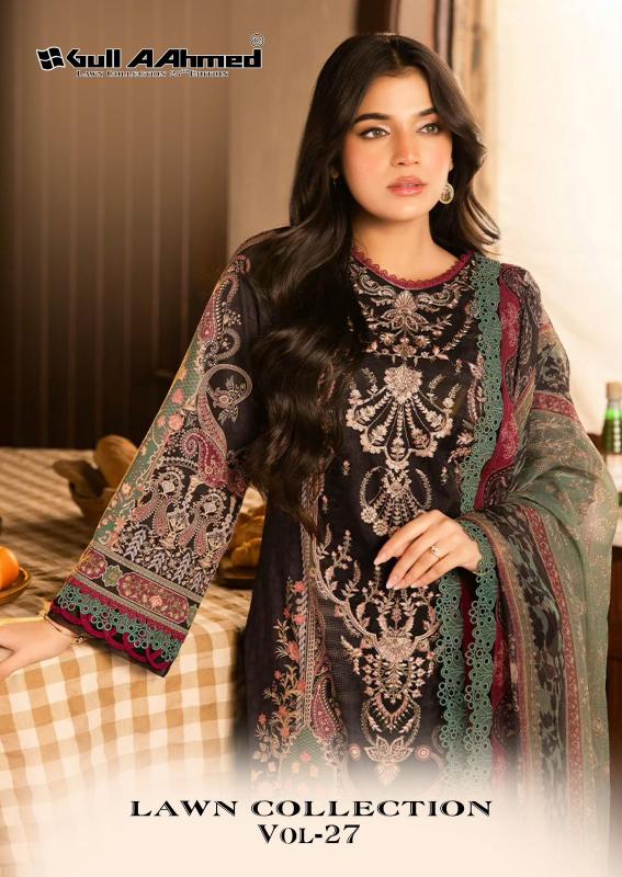 Gull AAhmed Lawn Vol-27 - Karachi Dress Material  - Wholesale Catalog