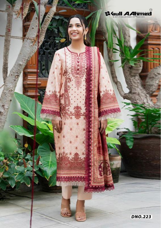 Gull AAhmed Lawn Vol-27 - Karachi Dress Material  - Wholesale Catalog