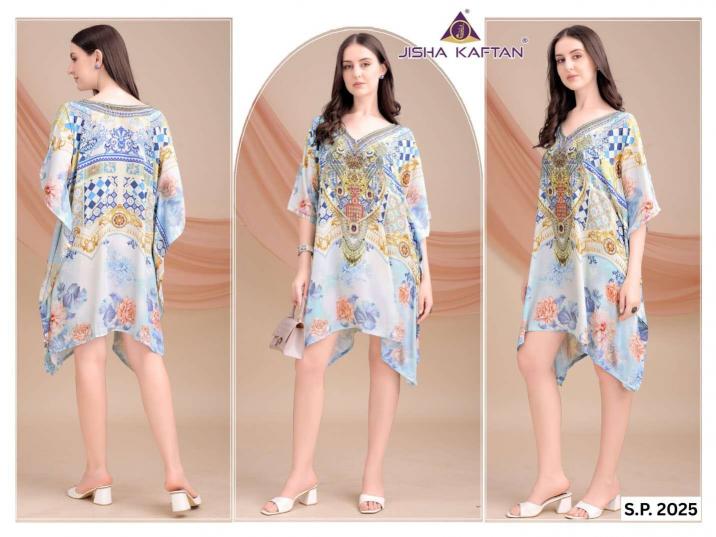 Jisha Kaftan Silk Poncho Vol 4 catalog buy kaftan kurti online india