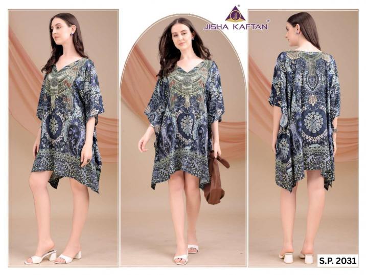 Jisha Kaftan Silk Poncho Vol 4 catalog buy kaftan kurti online india