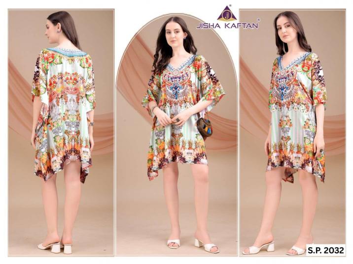 Jisha Kaftan Silk Poncho Vol 4 catalog buy kaftan kurti online india
