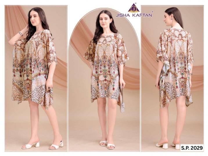 Jisha Kaftan Silk Poncho Vol 4 catalog buy kaftan kurti online india