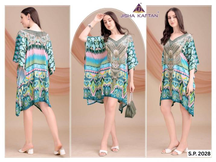 Jisha Kaftan Silk Poncho Vol 4 catalog buy kaftan kurti online india