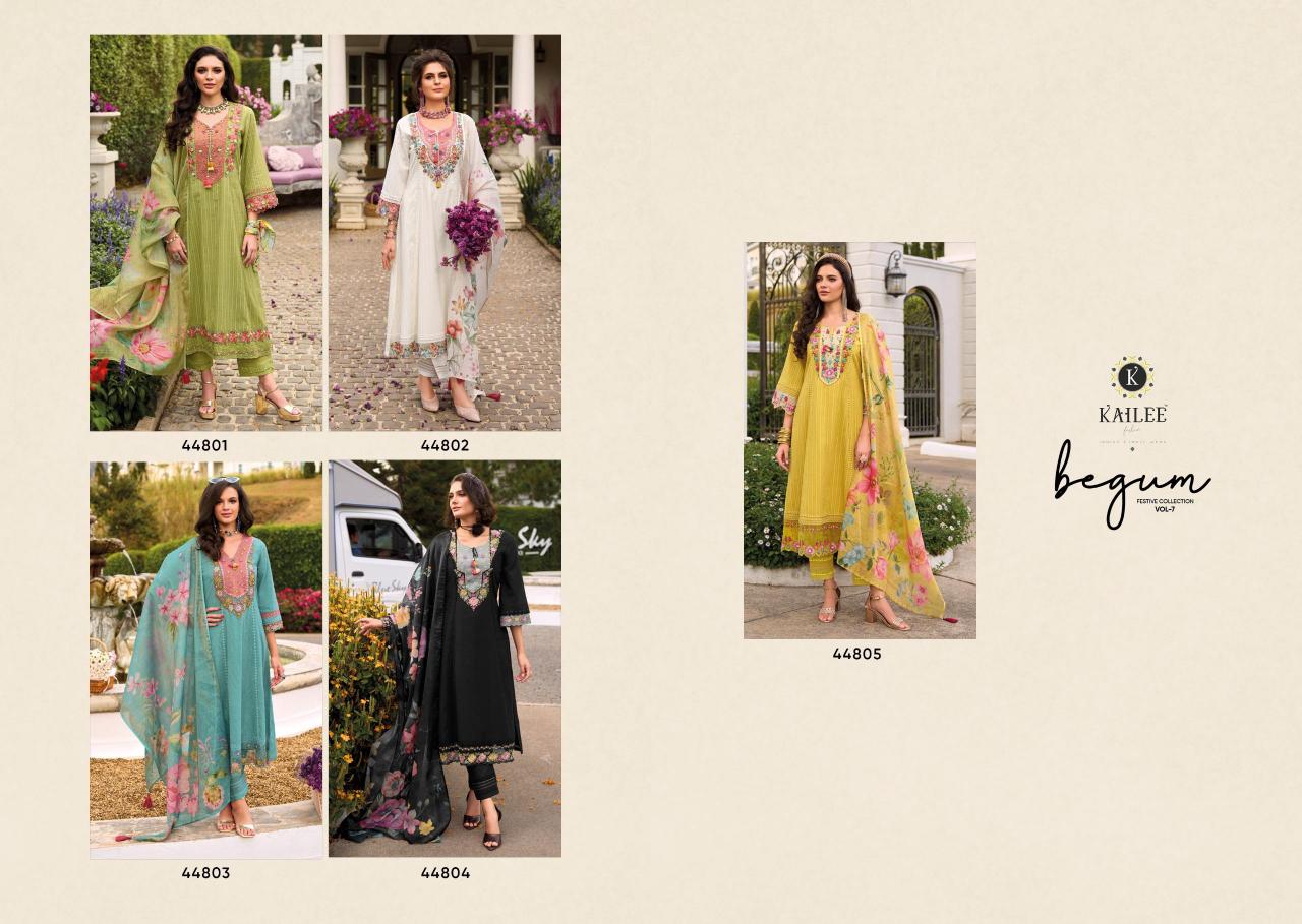 Kailee Fashion Begum Vol 7 catalog indian kurtis india