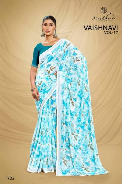 Kashvi Vaishnavi Vol 17 catalog printed sarees georgette surat