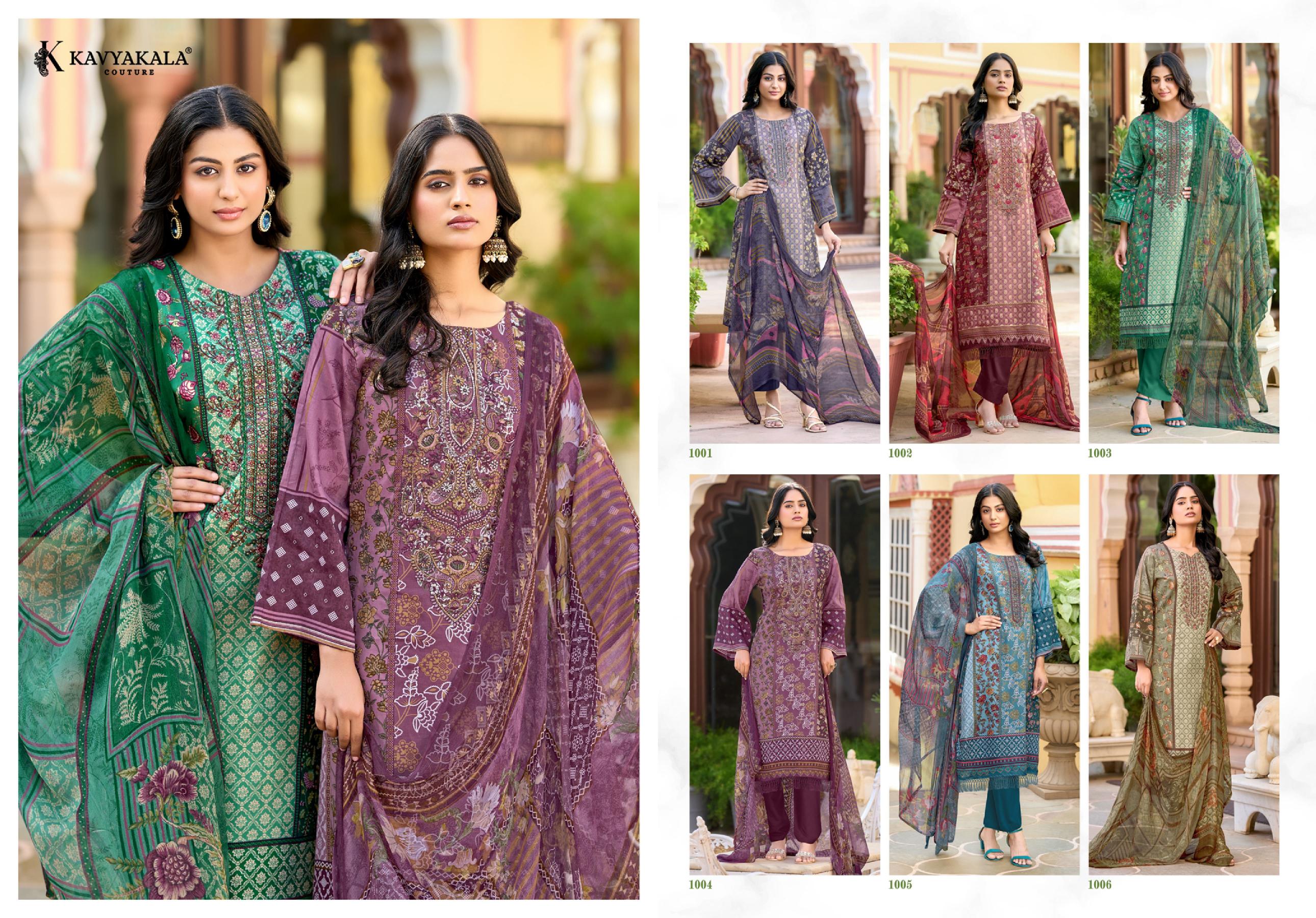 KavyaKala Saumya catalog pakistani cotton suits wholesaler