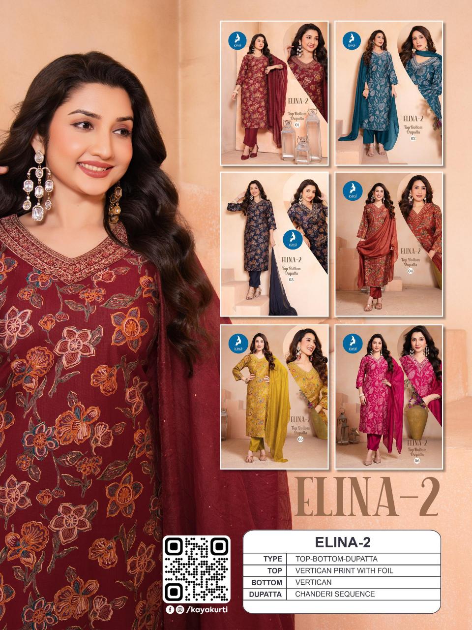 Kaya Elina vol 2 catalog pinterest indian kurtis