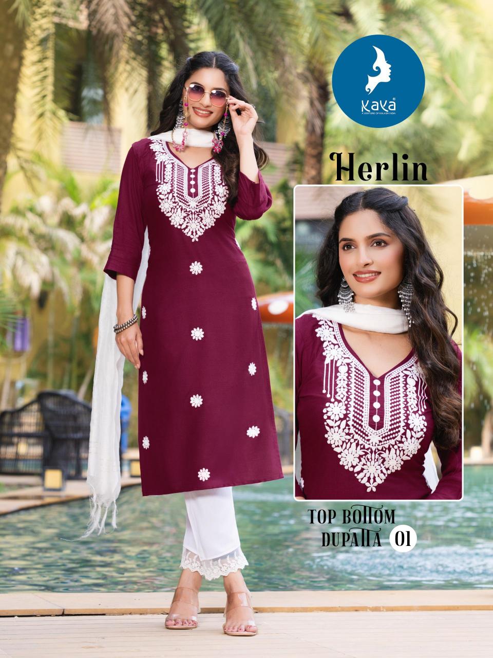 Kaya Herlin catalog best kurti wholesale market in india