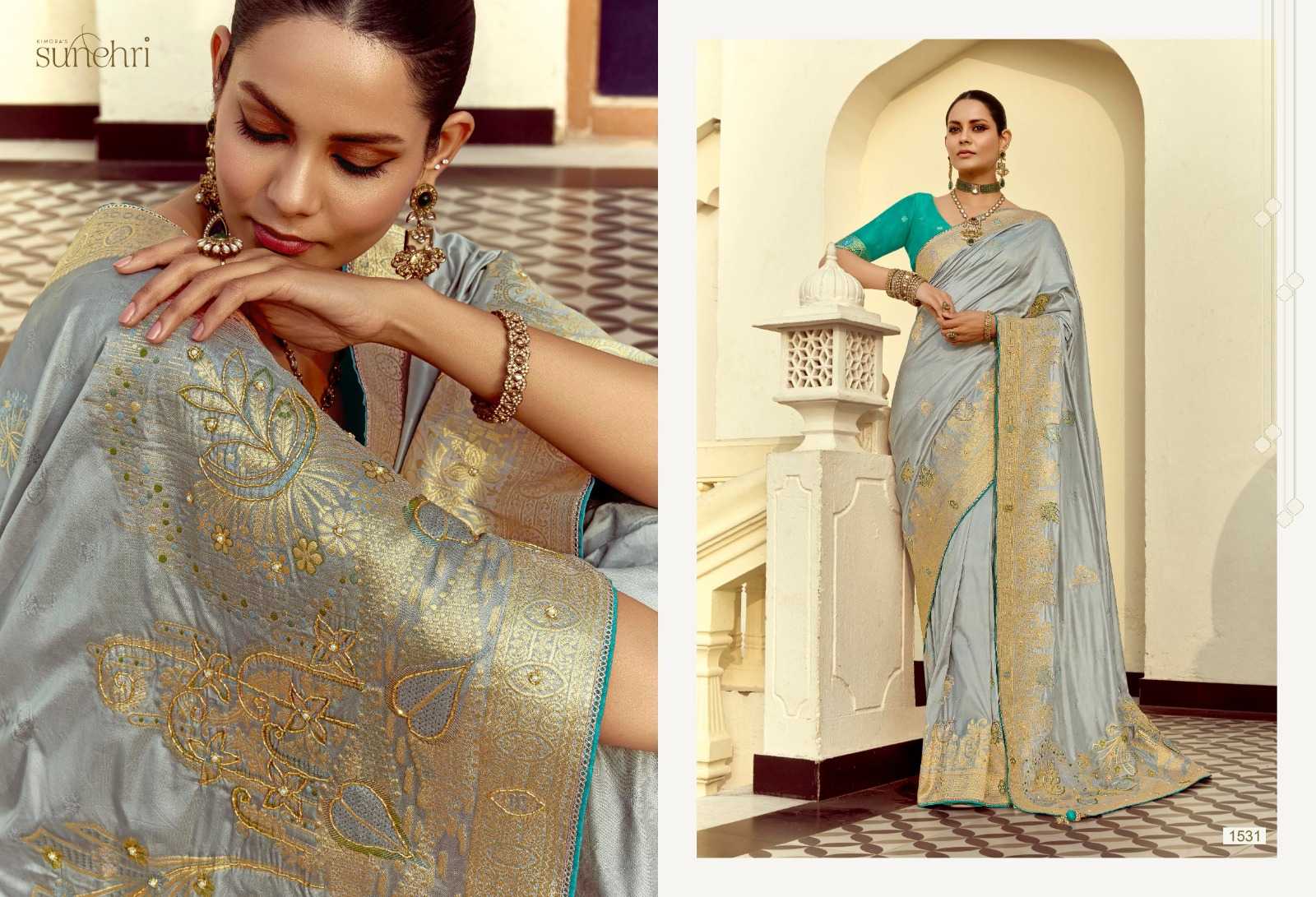 Kimora Sunehri Catalog saree factory rate in surat
