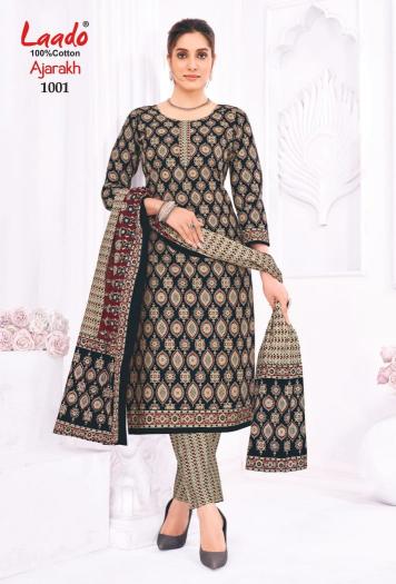Laado Ajarakh Vol-01 – Dress Material - Wholesale Catalog