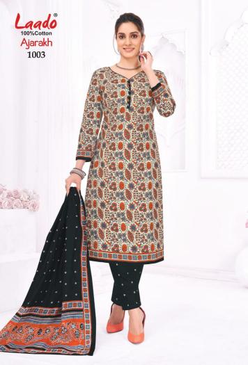 Laado Ajarakh Vol-01 – Dress Material - Wholesale Catalog