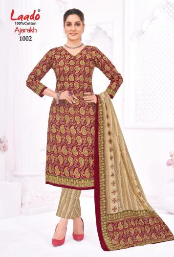 Laado Ajarakh Vol-01 – Dress Material - Wholesale Catalog