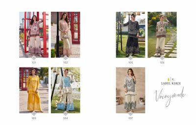 Lable Khoj catalog viscose muslin co ord set 
