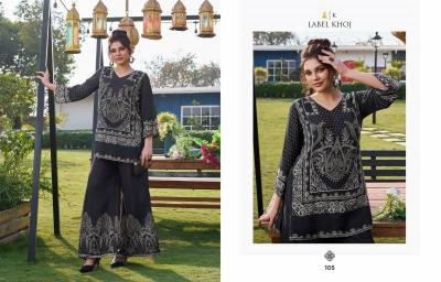 Lable Khoj catalog viscose muslin co ord set 