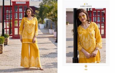 Lable Khoj catalog viscose muslin co ord set 