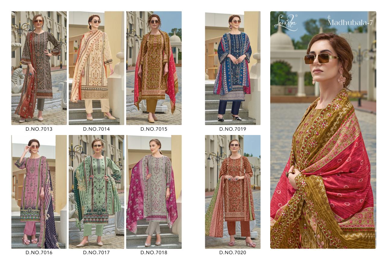 Levisha Madhubala Vol 7 catalog dress material wholesale in mumbai