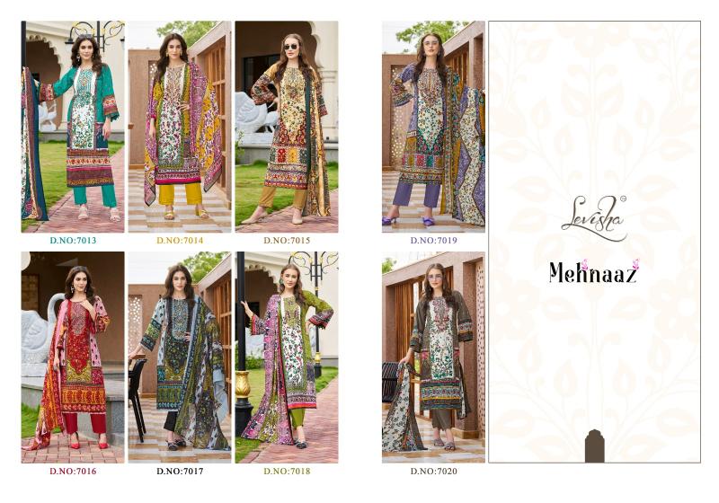 Levisha Mehnaaz catalog Cotton Dupatta bengal dress material wholesale