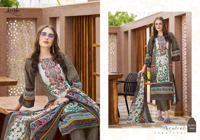 Levisha Mehnaaz catalog Cotton Dupatta bengal dress material wholesale