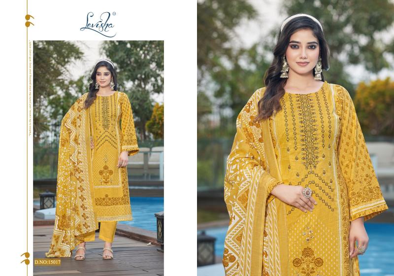 Levisha Naira Nx Vol 15 Catalog surat wholesale market dress materials in pirce