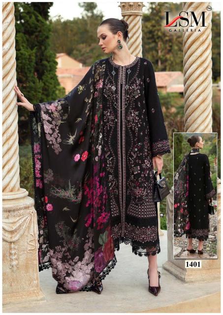 LSM Parian Dream Vol-14 – Karachi Dress Material - Wholesale Catalog