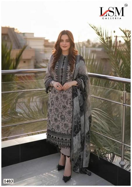 LSM Parian Dream Vol-14 – Karachi Dress Material - Wholesale Catalog
