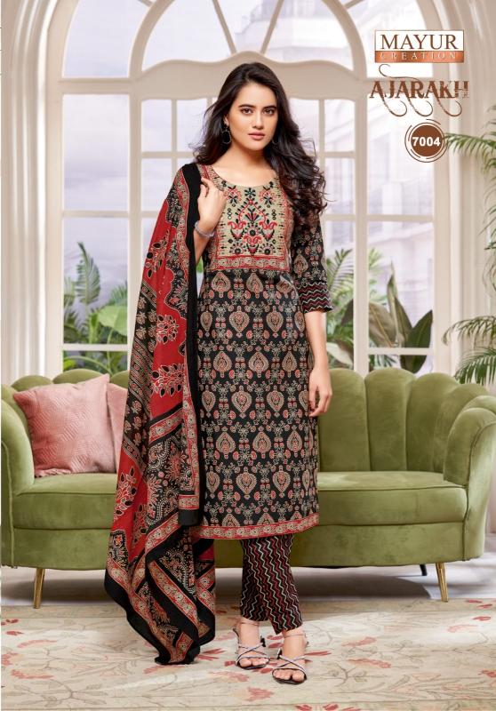 Mayur Ajarakh Vol-7 – Kurti Pant With Dupatta - Wholesale Catalog