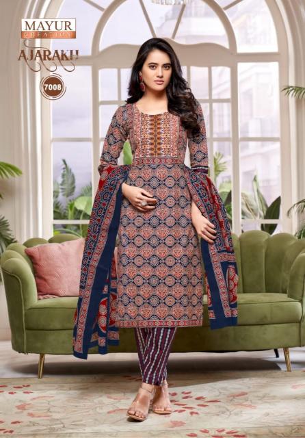 Mayur Ajarakh Vol-7 – Kurti Pant With Dupatta - Wholesale Catalog
